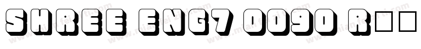 SHREE ENG7 0090 Regular字体转换